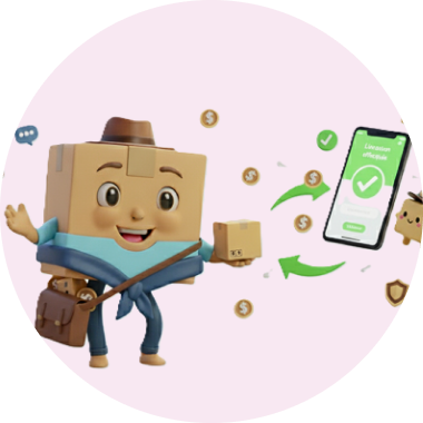 Co-transporteur souriant vérifiant le paiement reçu sur son portefeuille numérique Delivyou